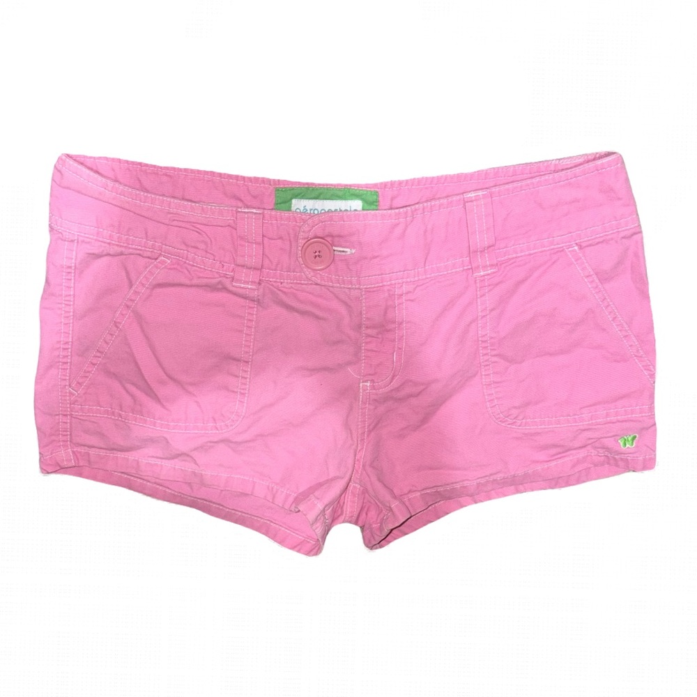 AEROPOSTALE PINK CARGO / CHINO LOW RISE SHORTS